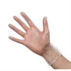 Guantes de vinilo con polvo Vogue transparentes
