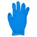 Guantes de nitrilo sin polvo azules