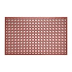 Alfombrilla anti-fatiga de goma roja Jantex