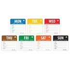 Juego etiquetas solubles Día de la Semana Vogue