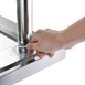 Mesa de acero inoxidable sin peto Vogue 1200 x 700mm