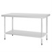 Mesa de acero inoxidable sin peto Vogue 1500 x 700mm