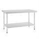 Mesa de acero inoxidable sin peto Vogue 1500 x 700mm