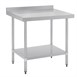 Mesa de acero inoxidable con peto Vogue 900 x 700mm