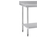 Mesa de acero inoxidable con peto Vogue 1500 x 700mm