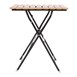 Mesa bistro cuadrada Bolero 60cm imitación madera