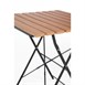 Mesa bistro cuadrada Bolero 60cm imitación madera