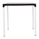 Mesa cuadrada con patas de aluminio Bolero 75cm negra