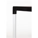 Mesa cuadrada con patas de aluminio Bolero 75cm negra