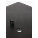 Mesa cuadrada con patas de aluminio Bolero 75cm negra