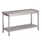 Mesa entrada lavavajillas cúpula Gastro M 850 x 800 x 590mm