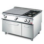Cocina gas Gastro M placa 2 quemadores y horno GN2/1 70/120 TPFG