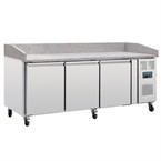 Mostrador frigorífico Polar Serie U Euronorm 3 puertas mesa granito