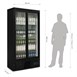 Vitrina Botellera alta con puertas deslizantes Polar Serie G 490L