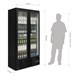 Vitrina Botellera alta con puertas pivotantes Polar Serie G 490L