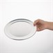 Bandeja para pizza borde ancho aluminio Vogue 200mm