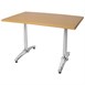 Par de patas base de mesa Bolero aluminio