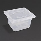 Contenedor polipropileno Vogue GN1/6 con tapa 100mm