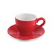 Plato taza café solo Olympia rojo