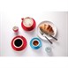 Plato taza café solo Olympia rojo