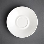 Plato taza café solo Olympia blanco