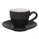 Plato taza café solo Olympia carbón