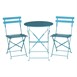 Sillas bistro para terraza Bolero acero azules