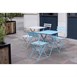 Sillas bistro para terraza Bolero acero azules