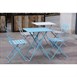 Sillas bistro para terraza Bolero acero azules