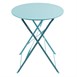 Mesa bistro redonda para terraza Bolero acero azul