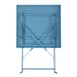 Mesa bistro cuadrada para terraza Bolero acero azul