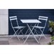 Mesa bistro cuadrada para terraza Bolero acero gris