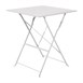 Mesa bistro cuadrada para terraza Bolero acero gris