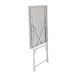 Mesa bistro cuadrada para terraza Bolero acero gris