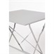 Mesa bistro cuadrada para terraza Bolero acero gris