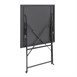 Mesa bistro cuadrada para terraza Bolero acero negra