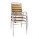 Sillas lateral Bolero aluminio y fresno