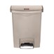 Cubo residuos Rubbermaid pedal frontal 30L beige
