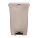 Cubo residuos Rubbermaid pedal frontal 50L beige