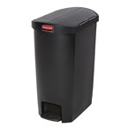 Cubo residuos Rubbermaid pedal lateral 50L negro