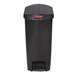 Cubo residuos Rubbermaid pedal lateral 50L negro