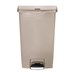 Cubo residuos Rubbermaid pedal frontal 68L beige