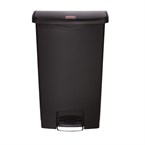 Cubo residuos Rubbermaid pedal frontal 68L negro