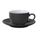 Plato Olympia para tazas de 227ml y 341ml carbón (Caja 12)