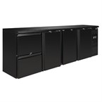 Mostrador Frigorífico con 3 puertas y 2 cajones Polar Serie U 698L