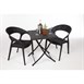 Mesa cuadrada plegable Bolero 60cm polietileno