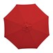 Sombrilla redonda Bolero diámetro 2,5m roja