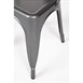 Silla de acero Bolero gris oscuro metalizado (Juego 4)