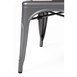 Silla de acero Bolero gris oscuro metalizado (Juego 4)