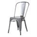 Silla de acero Bolero gris oscuro metalizado (Juego 4)